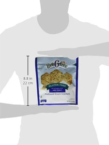 Live G Free Gluten Free Multiseed Crackers - Sea Salt - (Pack of 2)