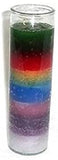 7 African Powers Siete Potencias Africanas 7 Day 7 Color Unscented Candle in Glass