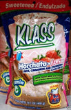 Klass Horchata Strawberry Mix 14.1 Oz Pack of 3