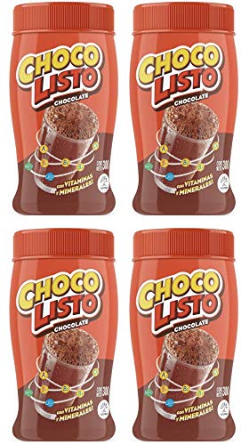 Chocolisto Instant Chocolate Powder Drink Mix | Delicious Chocolate Drink | Nutritious Breakfast | 10.5 Oz (Pack of 4)