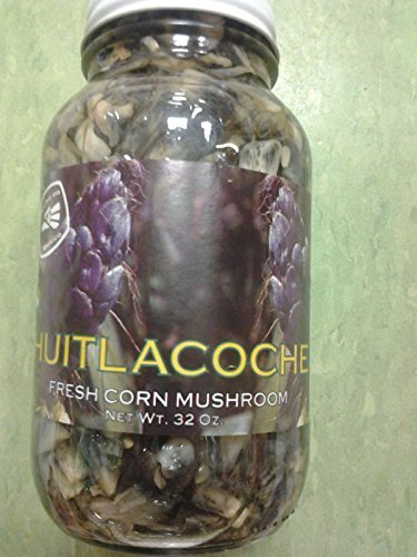 Huitlacoche 32 Oz in a Jar Corn Mushrooms
