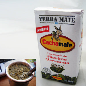 Yerba Mate Cachamate with Herbal Mix w/ Boldo and Mint 500g