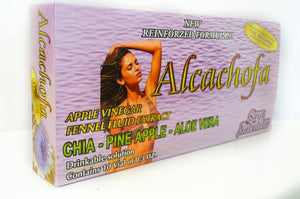 Artichoke-Chia-Pineapple-Aloe Vera Drinkable Solution weight Loss More Fiber Energy Detox 10 Vial
