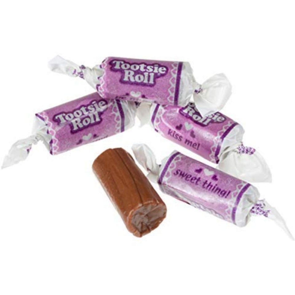 Valentine Purple Tootsie Roll Midgees, 12 Ounce Bag