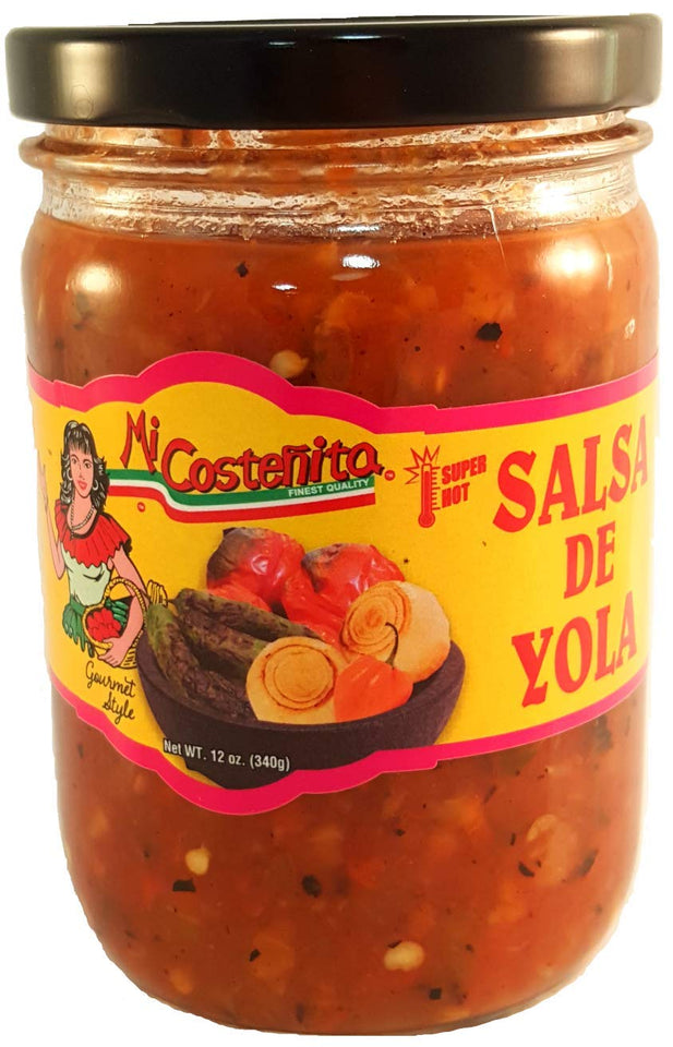 Hot Sauce - Hot Pepper Sauce salsa De Yola Super Hot Salsa Picante Mexican SauceWith Serrano Peppers Jalapenos,Habaneros 12oz