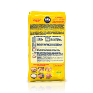 P.A.N. White Corn Meal – Pre-cooked Gluten Free and Kosher Flour for Arepas, 2.27 kg (5 lb)