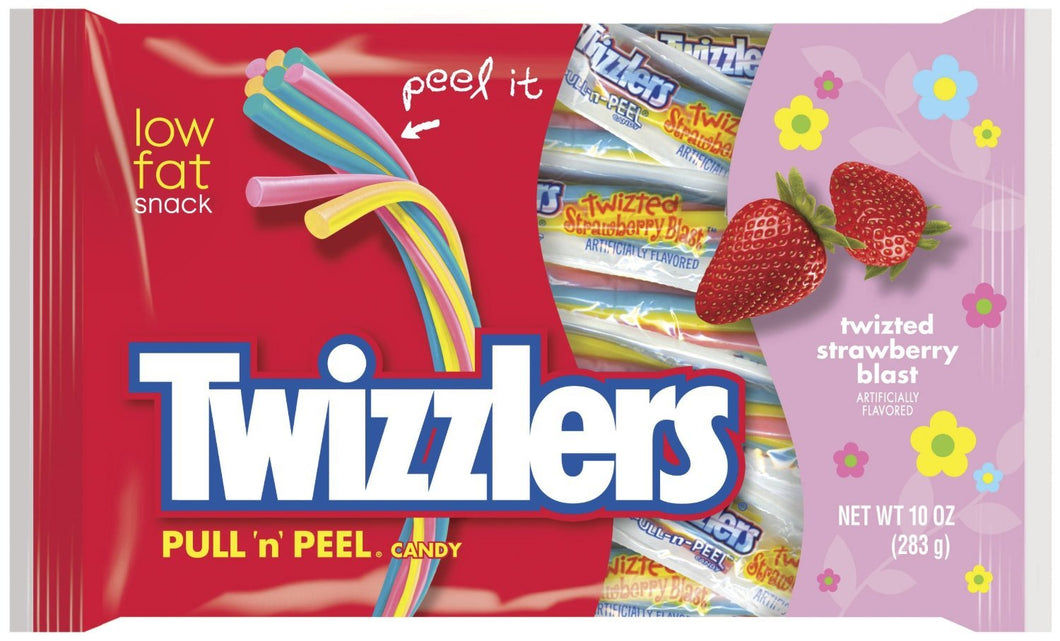 Twizzlers Easter Pull N Peel , Strawberry Blast, 10-Ounce Bag