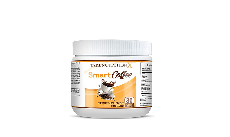 TakenutritionX Smart Coffee - Energy Support and Healthy Weight Loss Drink - Beverage for Enhancing Focus and Mood - Caffeine Brew for Metabolism and Clarity - Healthy Instant Powder Mix - 204g/7.20oz