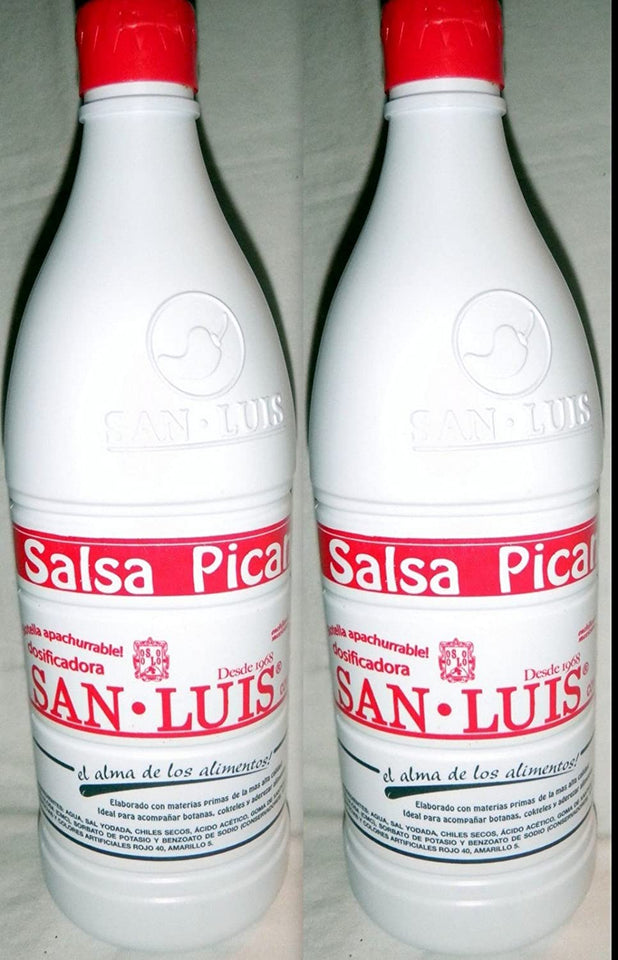 San Luis Salsa Picante Botanera Hot Sauce 1000g Each 2 Bottle Lot Sealed