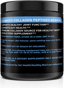 TakeNutritionX All-Natural Bone Broth and Collagen Peptides – Unflavored and Easy to Mix Grass Fed Collagen – Keto and Paleo Friendly Collagen Peptides – Non-GMO and Gluten Free – 30 Servings