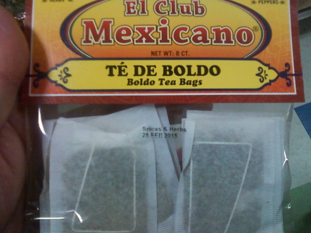 El Guapo Boldo Herbal Tea Bags - Mexican Tea, 8 Ct 1 Pack