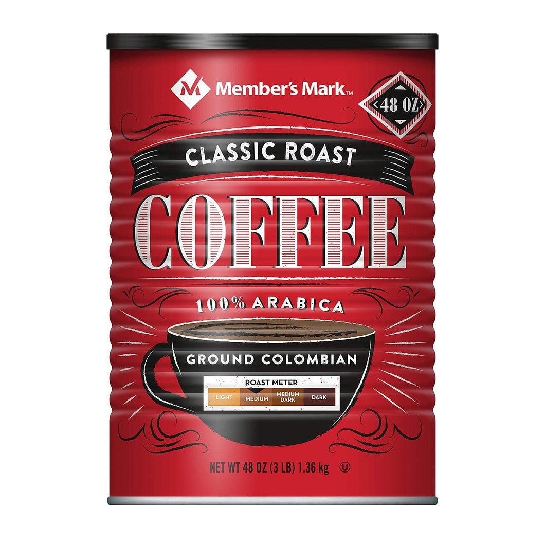 Member's Mark Ground Colombian Coffee, 3 Lb