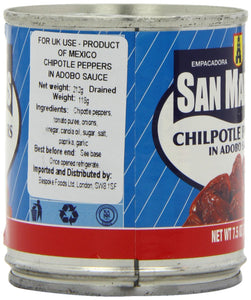 San Marcos Chilpotle Peppers in Adobo Sauce, 7.5 Oz., (Pack of 4 Cans)