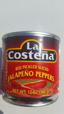 La Costena Red Pickled Jalapeno Peppers,12oz