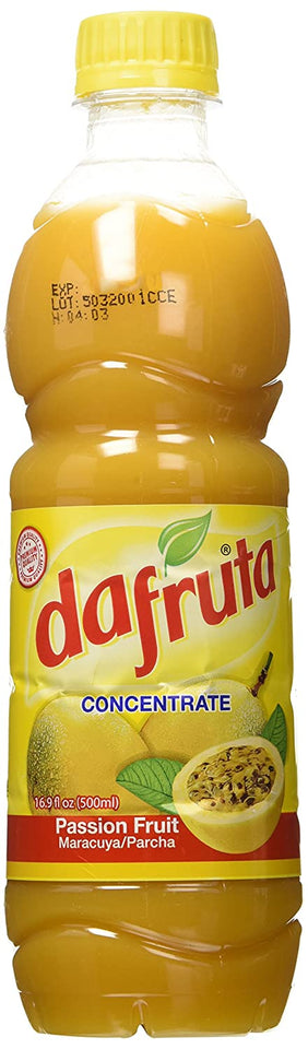DaFruta - Passion Fruit Concentrate Juice - Suco de Maracuja Concentrado -16.9 Fl.Oz. (500ml)