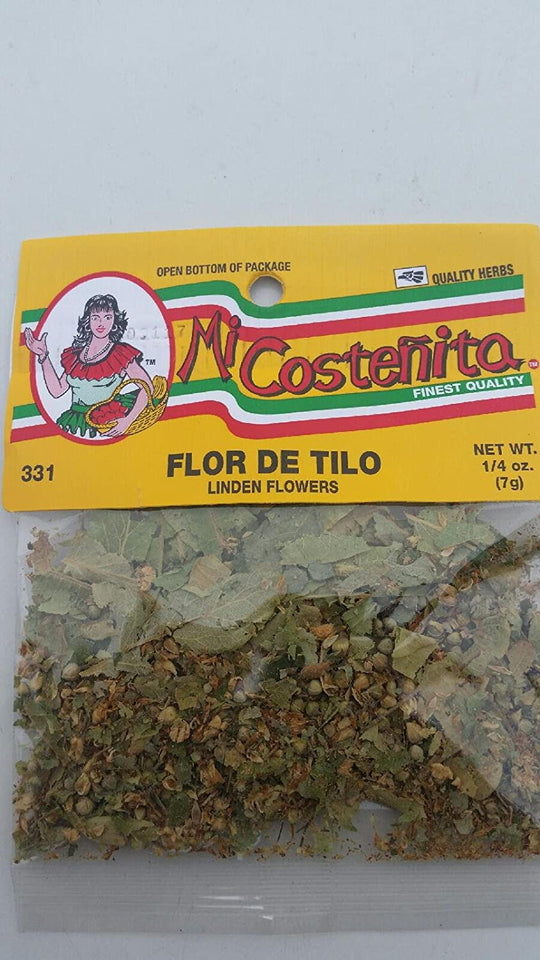 Linden Flower Herb Flor De Tilo- Mexican Herb, 0.25 Oz