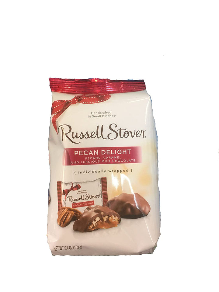 Russell Stover Mini Milk Chocolate Pecan Delight, 5.4 oz. Bag
