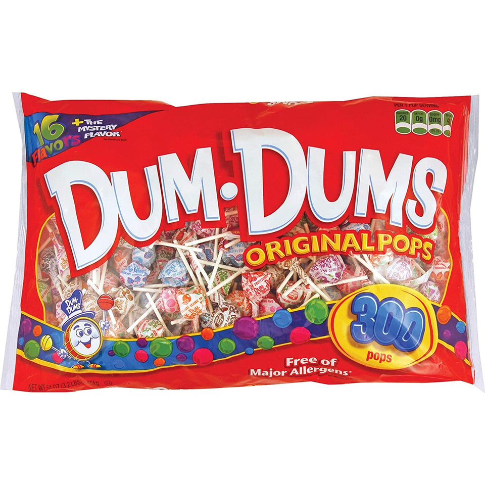 DUM DUMS Lollipops, Variety Flavor Mix, 300 Count Bag