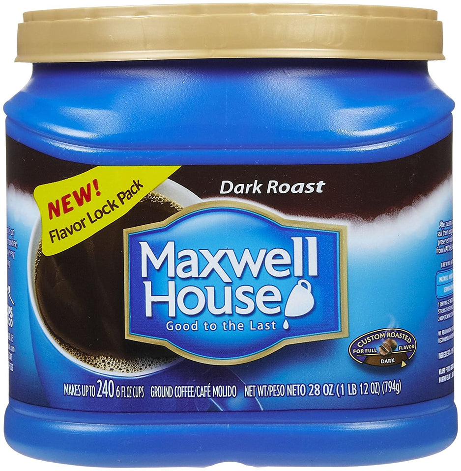 Maxwell House Coffee, Dark Roast, 28-Ounce
