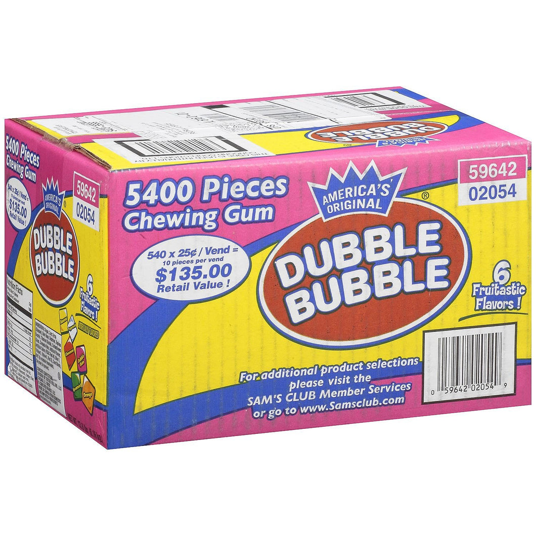 Dubble Bubble Tab Chewing Gum - 5400 Ct.