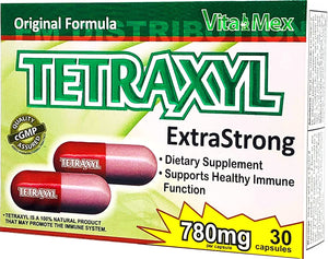 Tetraxyl 780 mg Extrastrong Herbal Supplement - Supports Healthy Immune Function - 30 Capsules