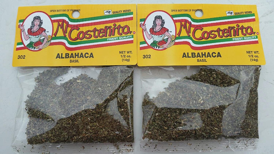 Sweet Basil Leaf Albahaca Quality Herbs 0.5 oz 2 bags