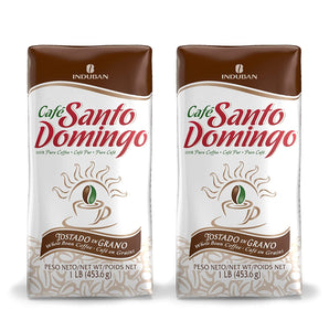 Santo Domingo Coffee, 16 oz Bag - 2 Pack, Whole Bean Coffee - Product from the Dominican Republic