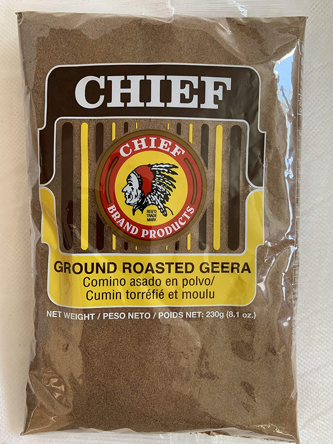 Chief Roasted Geera Ground Cumin Seeds 230g, 8.1 Oz