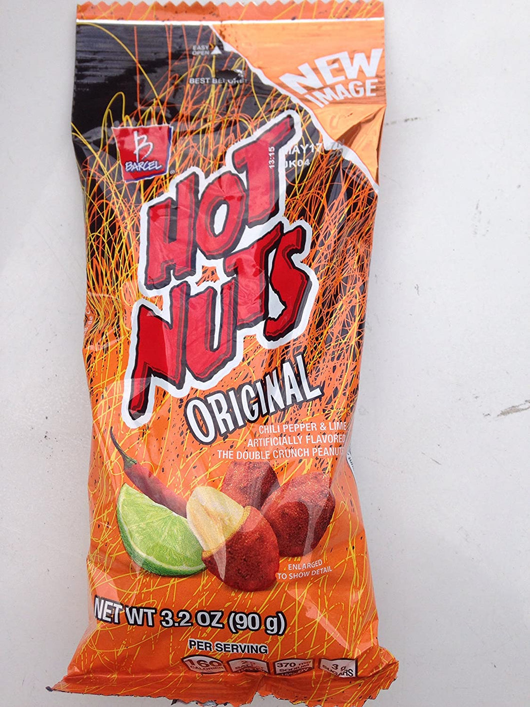 Hot Nuts Peanuts 3.17oz (Pack of 12)