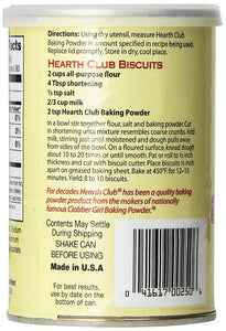 Hearth Club Baking Powder (8.1 oz Cans) 2 Pack