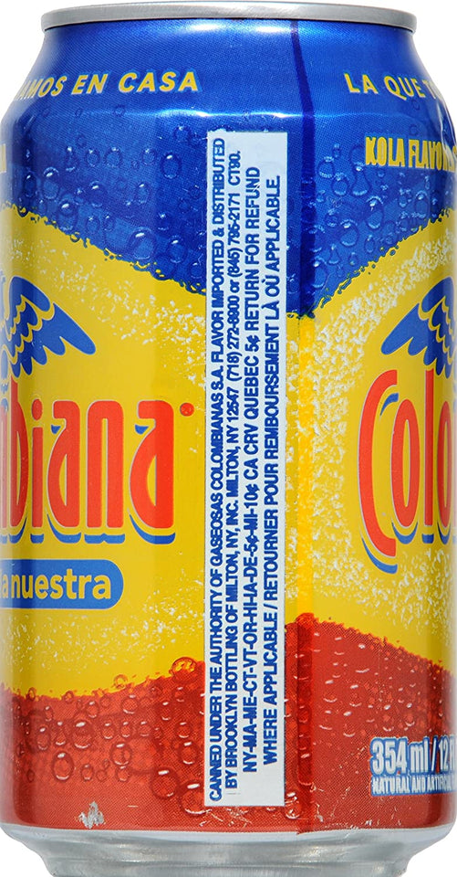 Colombiana la nuestra Kola Flavored Soda, 12 Fl Oz (Pack of 6)