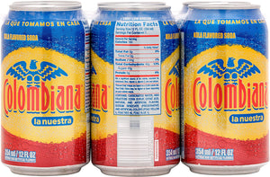 Colombiana la nuestra Kola Flavored Soda, 12 Fl Oz (Pack of 6)