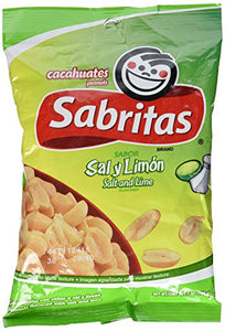 Sabritas Salt & Lime Peanuts 7 oz