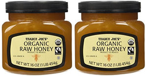 Trader Joe's Organic & Fair Trade Raw Honey (Pack of 2)