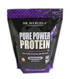 Dr. Mercola Pure Power Protein Vanilla - Whey Protein Concentrate With Chia Seeds - Naturally Flavored - Dietary Supplement - 1 lb. 15 oz. (880g)