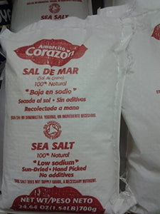 Amorcito Corazon Sea Salt Grain No Additives Low Sodium 1.54 Pound