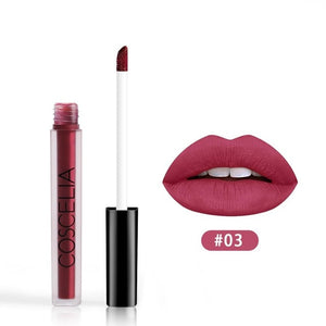 COSCELIA 15 Colors Waterproof Matte Lipstick Red Lip Long Lasting Lipstick Matte For Makeup Red Lip Matte Long Lasting Gift