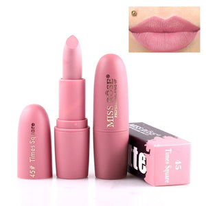 New MISS ROSE Lipstick Matte Waterproof Velvet Lip Stick 18 Colors Sexy Red Brown Pigments Makeup Matte Lipsticks Beauty Lips